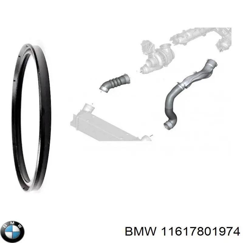 11617801974 BMW junta de turbina, flexible inserto