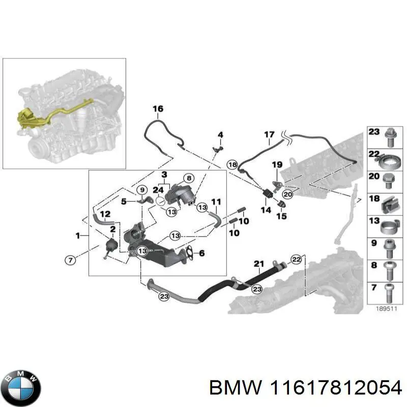 Junta de válvula EGR BMW 11617812054 precio, desde 6,26 EUR