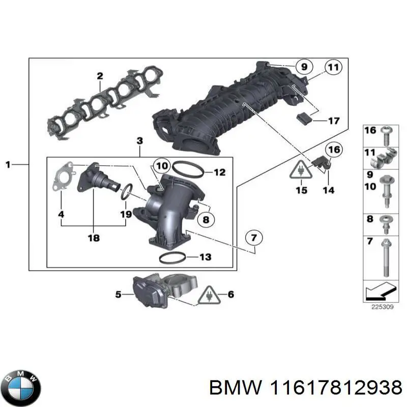 Junta de colector de admisión BMW 11617812938 precio, desde 12,42 EUR