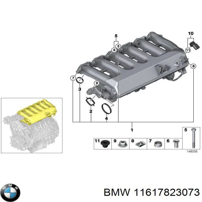 Módulo colector de admisión BMW 11617823073 precio, desde 1299,12 EUR