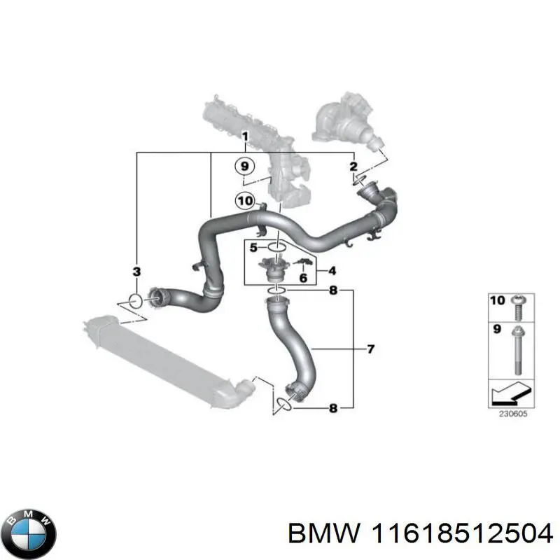 Comprar 11618512504 BMW Junta de tapa del tubo de llenado de aceite