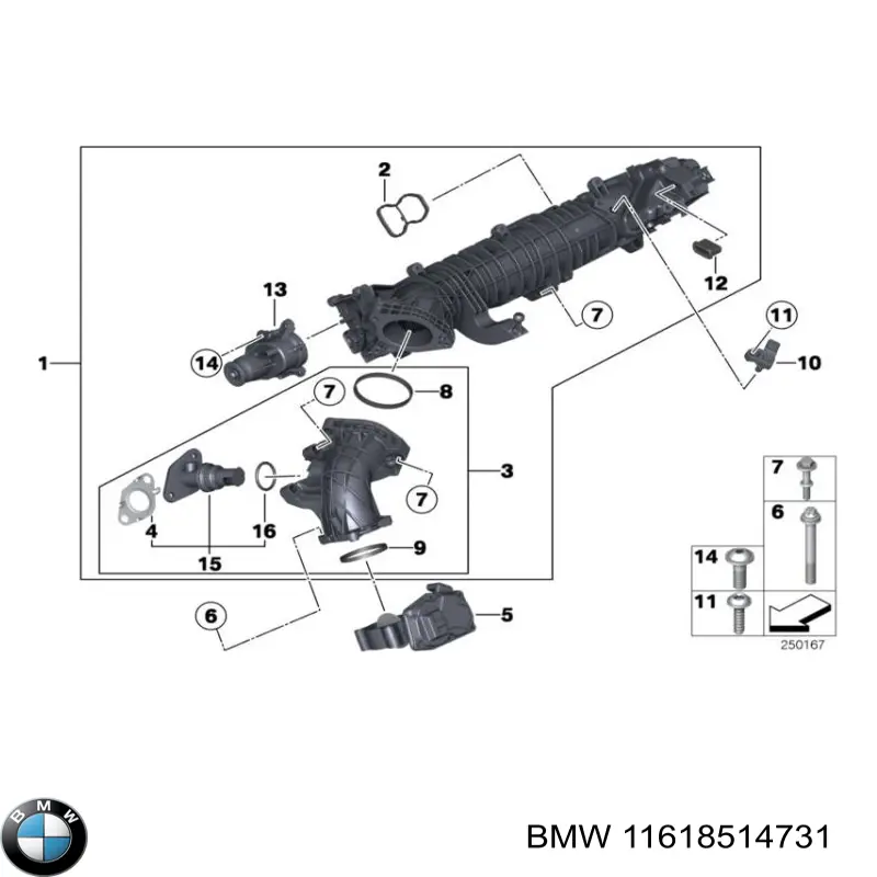 Comprar 11618514731 BMW Colector de admisión