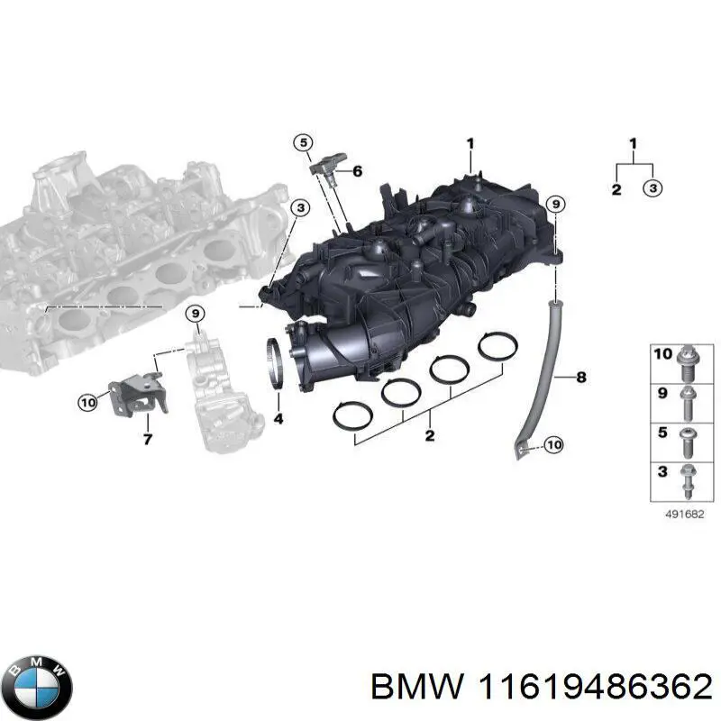 Junta de colector de admisión BMW 11619486362 precio, desde 7,96 EUR