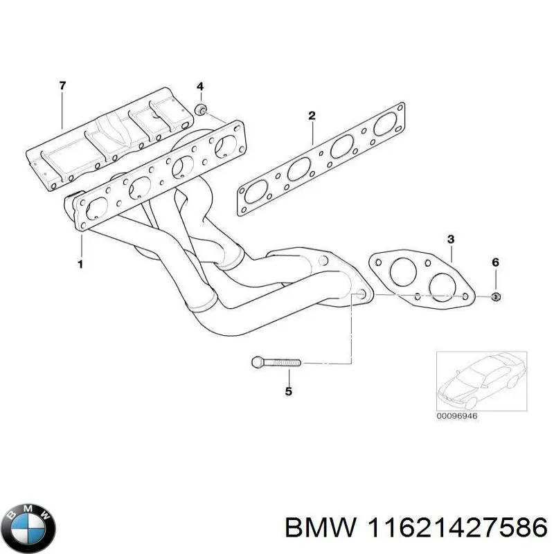 Perno (espárrago) del colector de escape BMW 11621427586 precio, desde 20,15 EUR