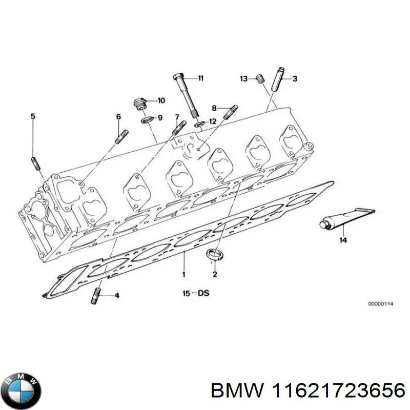 Junta colector escape 11621723656 BMW