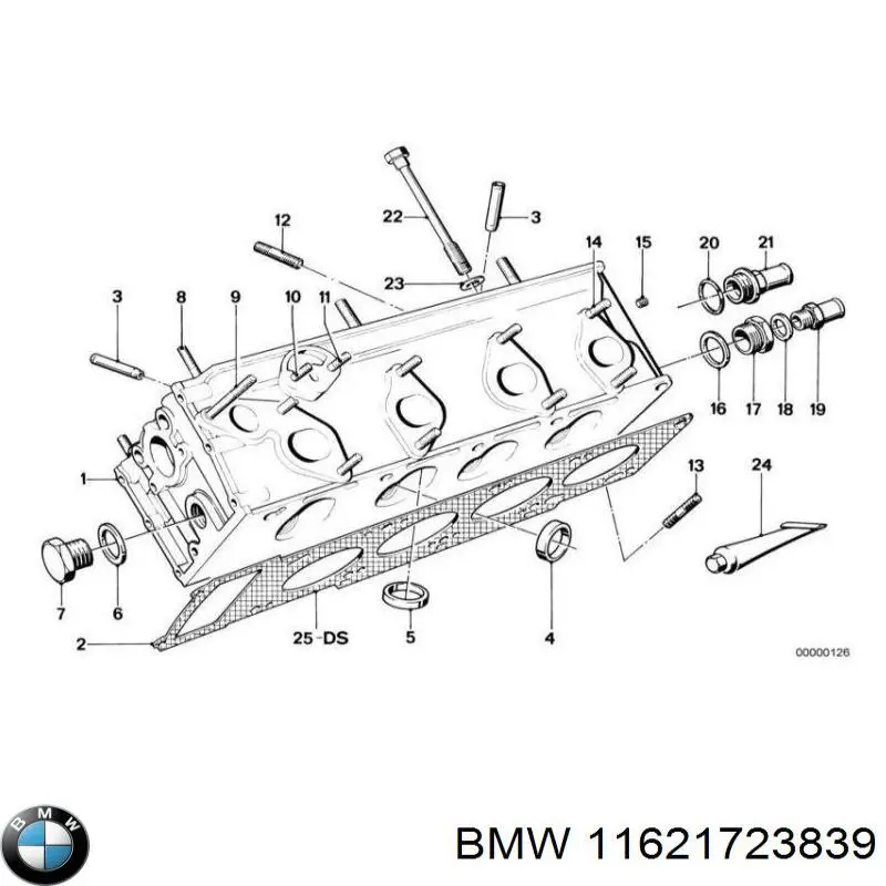 11621710902 BMW junta de colector de escape