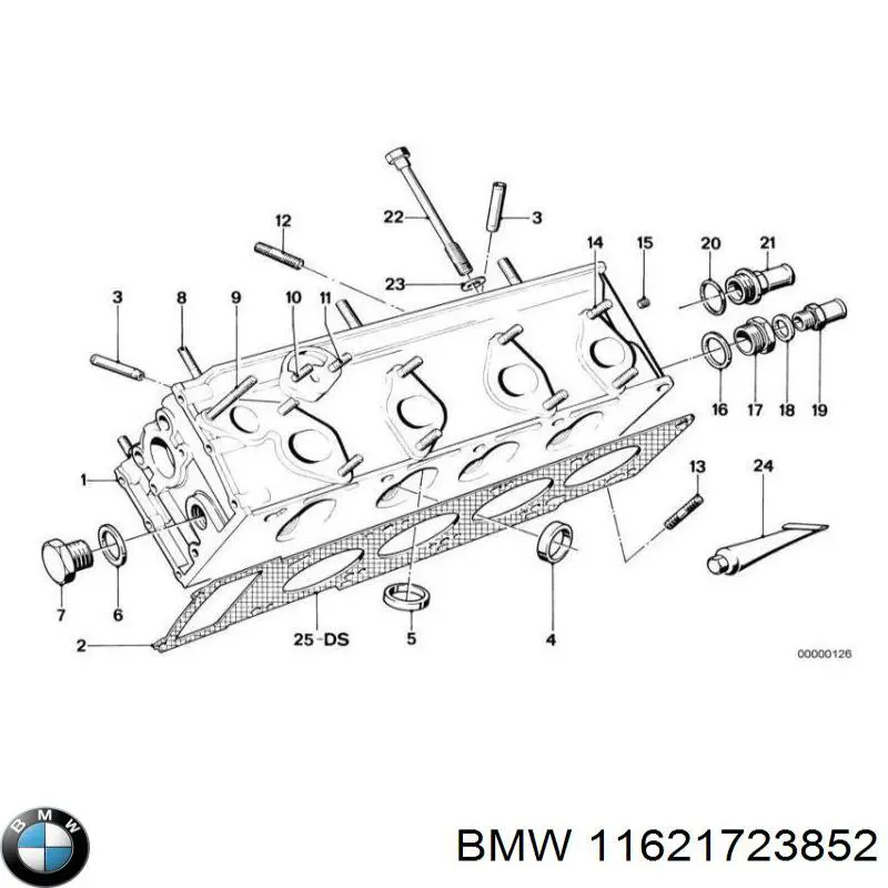 Junta de colector de escape para BMW 3 (E21)