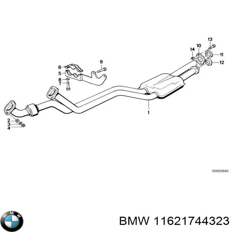 Tuerca de fijación del tubo de escape BMW 11621744323 precio, desde 0,99 EUR