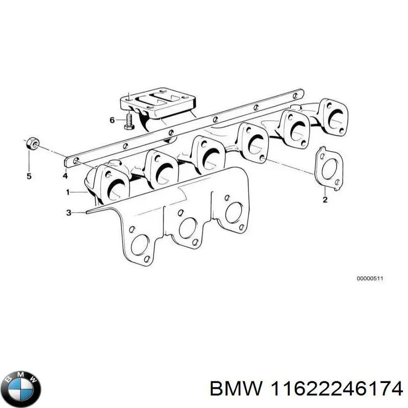 Comprar 11622246174 BMW Junta colector escape