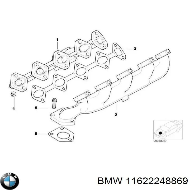 Junta colector escape BMW 11622248869 precio, desde 42,83 EUR