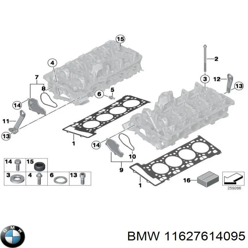 Junta colector escape BMW 11627614095 precio, desde 20,51 EUR