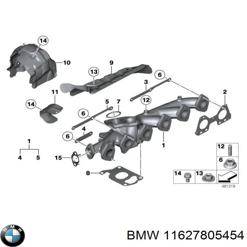 Colector de escape para BMW X6 (E71)