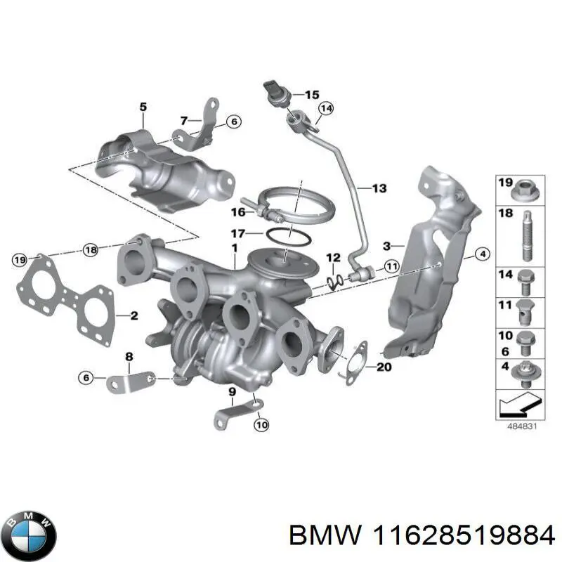 Junta de tubo de escape BMW 11628519884 precio, desde 7,85 EUR