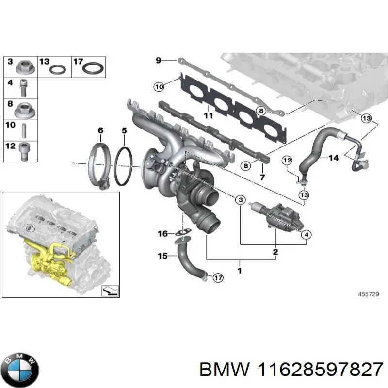  BMW 11628597827 precio, desde 1,13 EUR