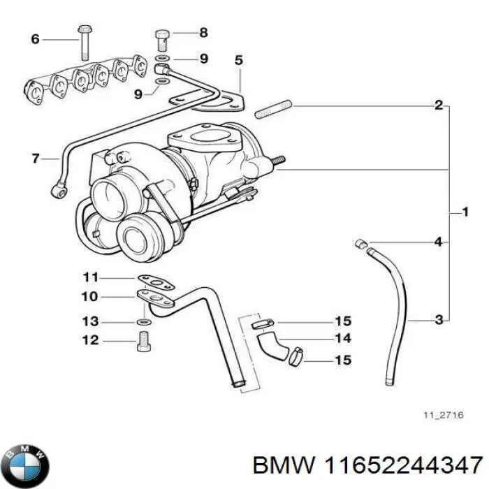 Comprar 11652244347 BMW Turbo de coche