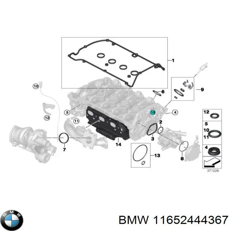 BMW 11652444367 precio, desde 316,14 EUR