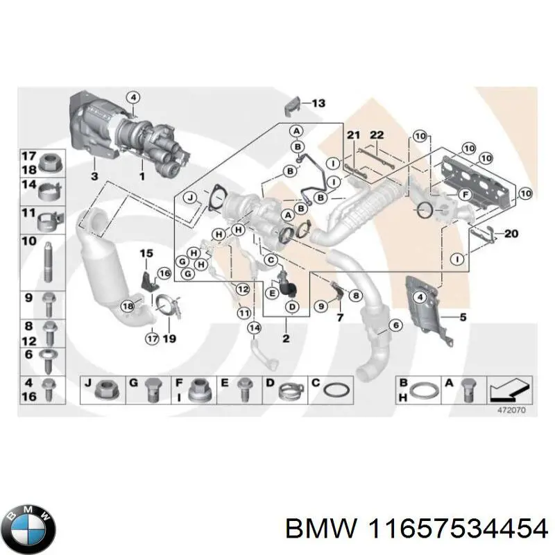 Tubo de suministro de aceite a la turbina BMW 11657534454 precio, desde 36,42 EUR