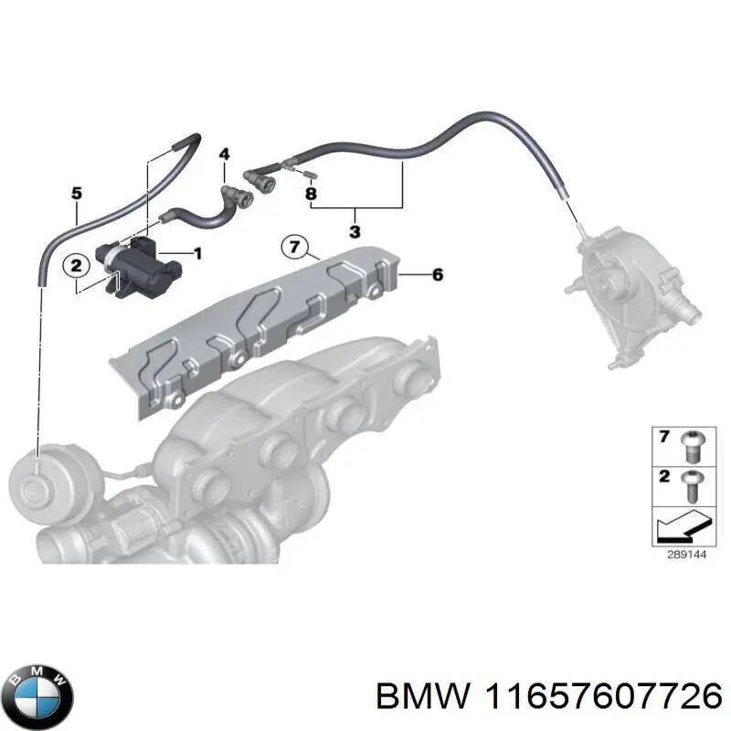 Manguera del servofreno BMW 11657607726 precio, desde 20,49 EUR