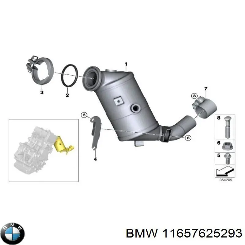 Junta colector escape BMW 11657625293 precio, desde 6,25 EUR