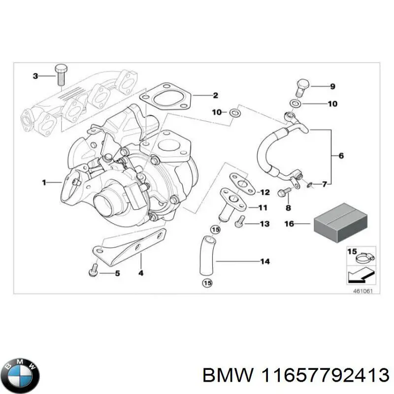 11657792413 BMW Turbo para motor