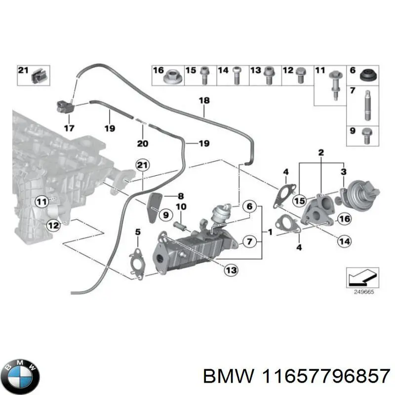 Tubo de vacío del servofreno BMW 11657796857 precio, desde 62,48 EUR