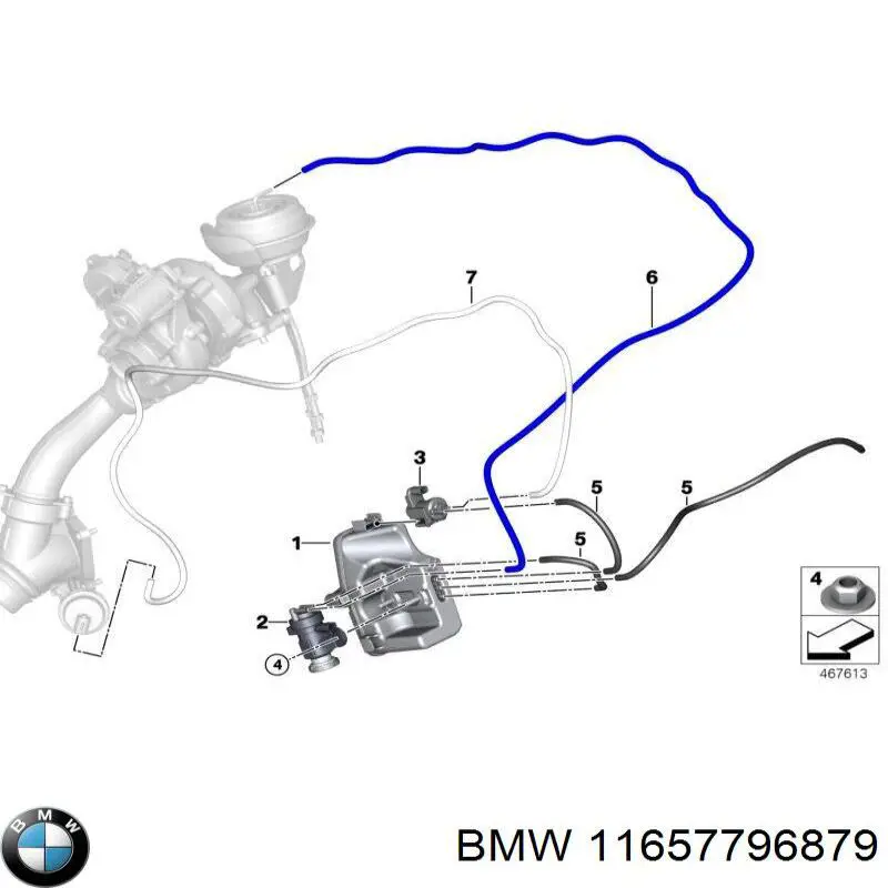 Tubo de vacío del servofreno BMW 11657796879 precio, desde 58,17 EUR