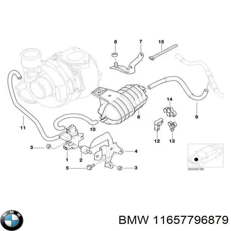 Comprar 11657796879 BMW Tubo de vacío del servofreno