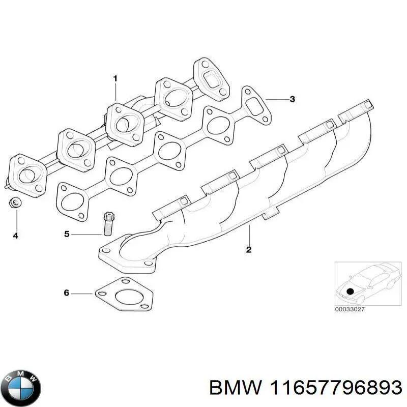 11657796893 BMW junta, adaptador de filtro de aceite