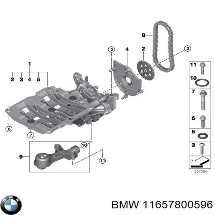 Comprar 11657800596 BMW Junta inferior del colector de escape