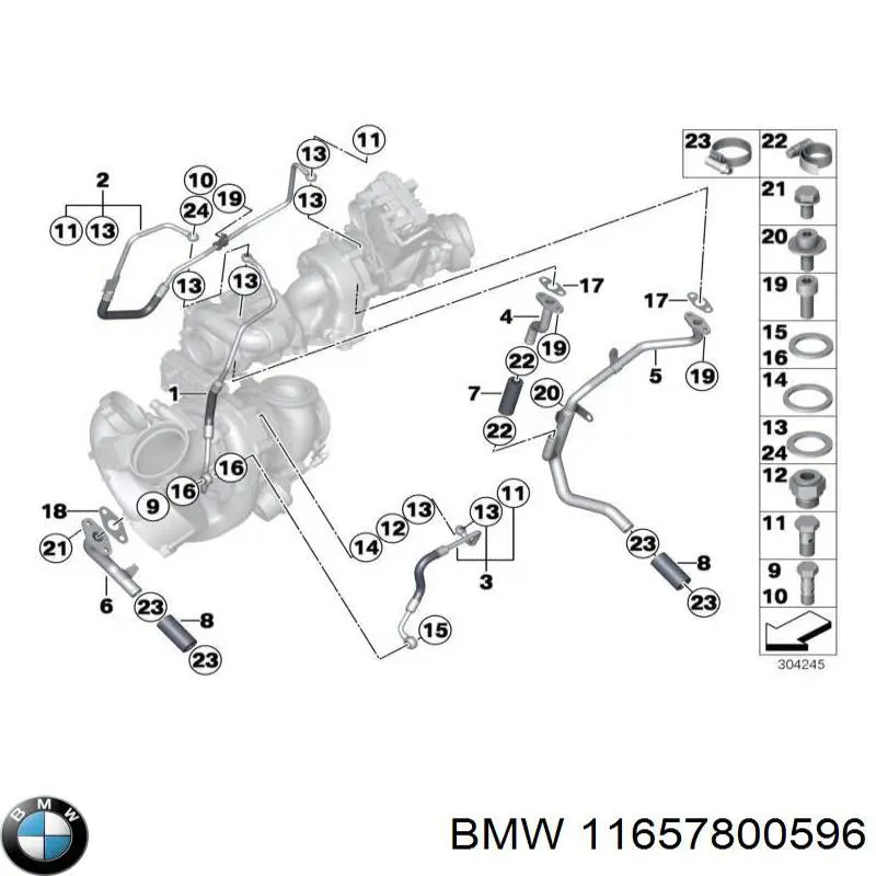 Junta inferior del colector de escape BMW 11657800596 precio, desde 4,70 EUR