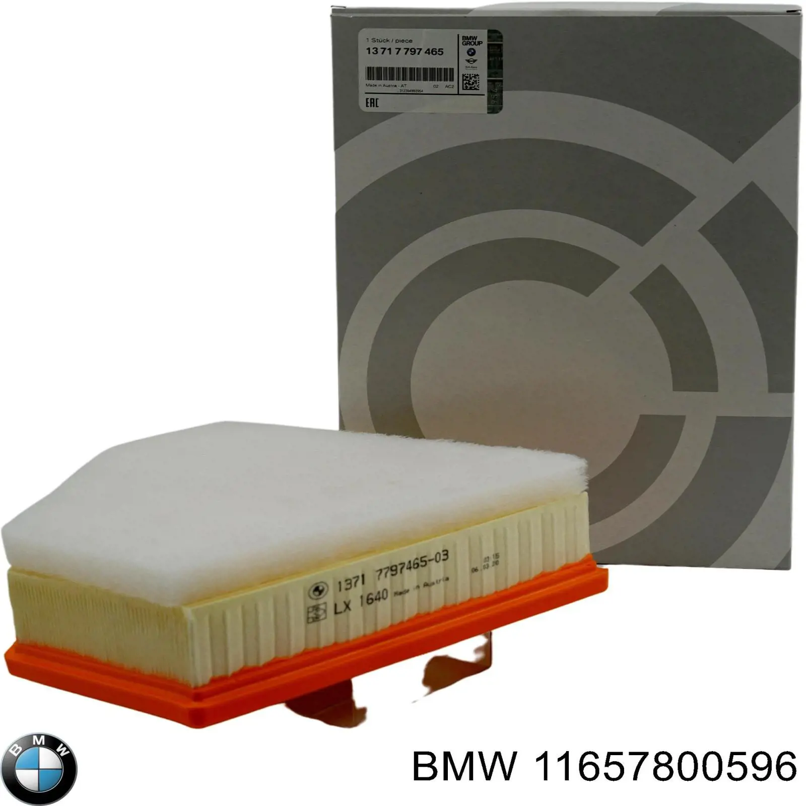 Junta inferior del colector de escape 11657800596 BMW