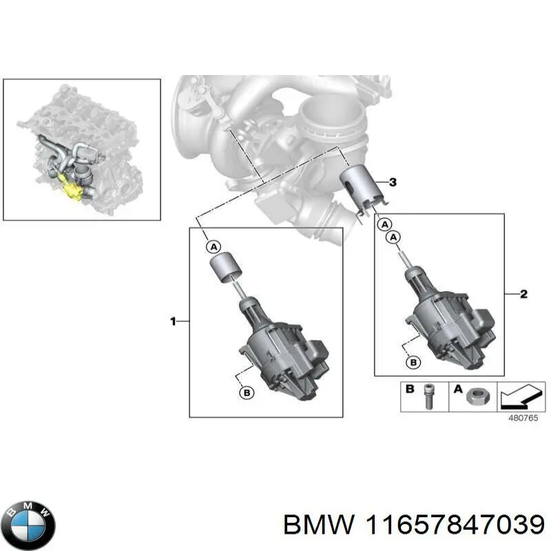 11657847039 BMW junta de colector de escape