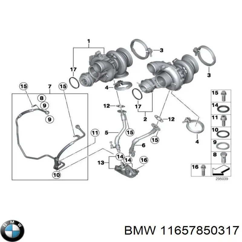 11657850317 BMW turbocompresor