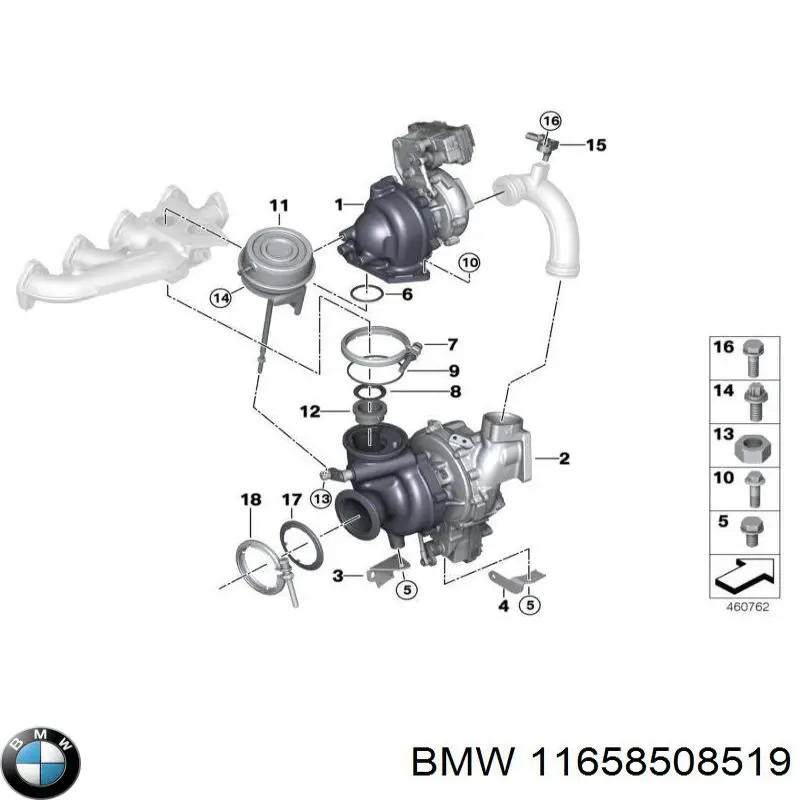 Junta superior del colector de escape BMW 11658508519 precio, desde 17,62 EUR