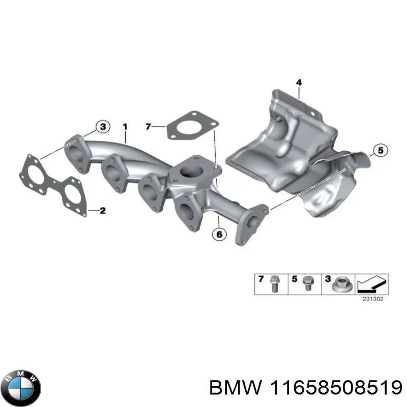 Comprar 11658508519 BMW Junta superior del colector de escape