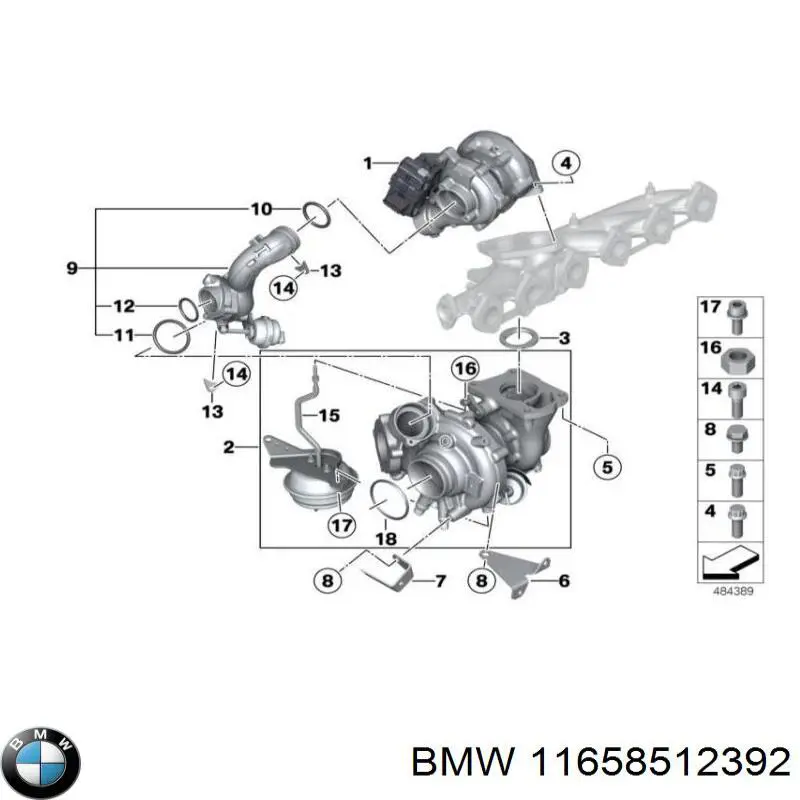 Anillo del conducto de aire de sobrealimentación BMW 11658512392 precio, desde 13,96 EUR