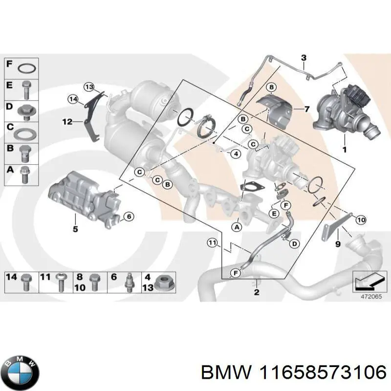 Comprar 11658506722 BMW Turbo de coche