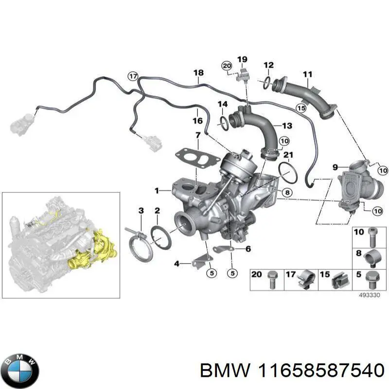 Turbocompresor BMW 11658587540 precio, desde 1128,04 EUR