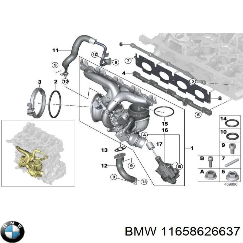 11658626637 BMW turbocompresor