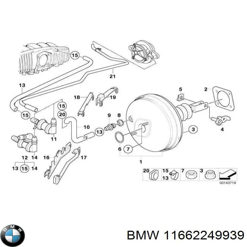 Comprar 11662249939 BMW Bomba de vacío