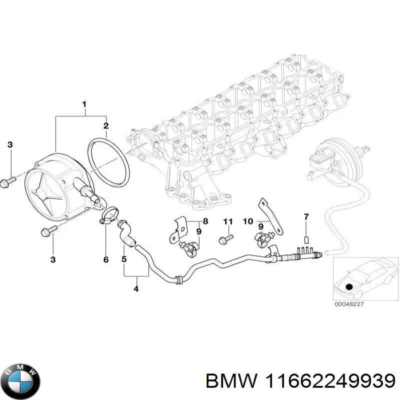 Bomba de vacío del sistema de frenado BMW 11662249939 precio, desde 46,46 EUR