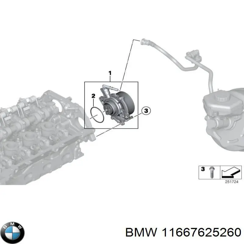 11667625260 BMW bomba de vacío