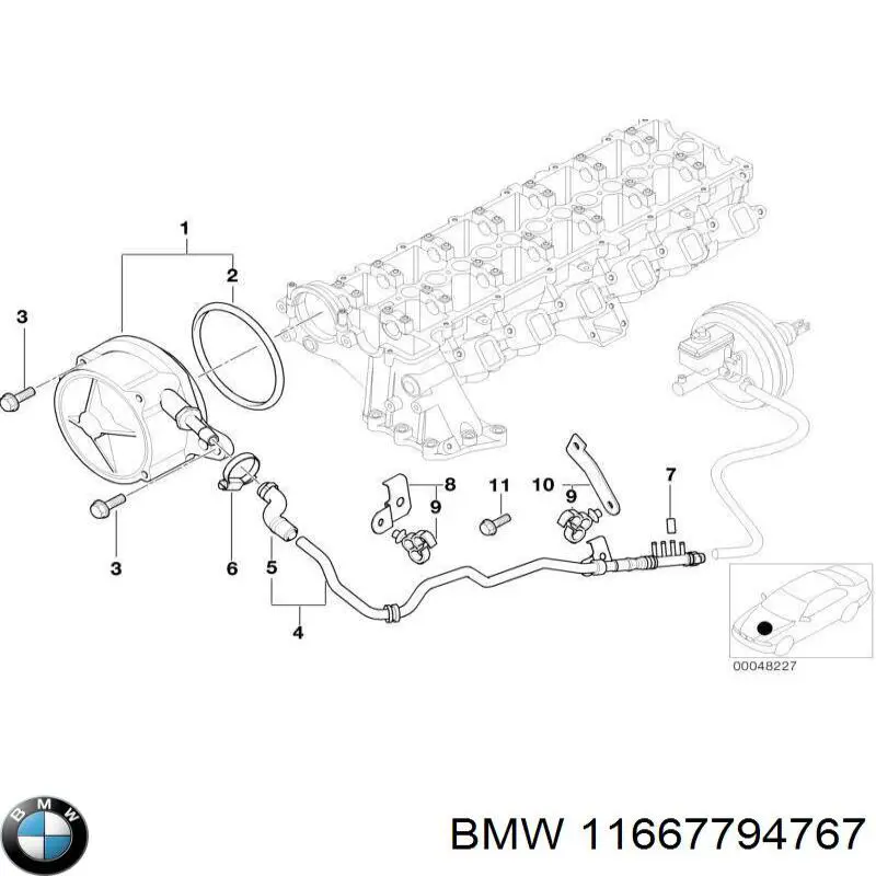 11667794767 BMW Junta de la bomba de vacío