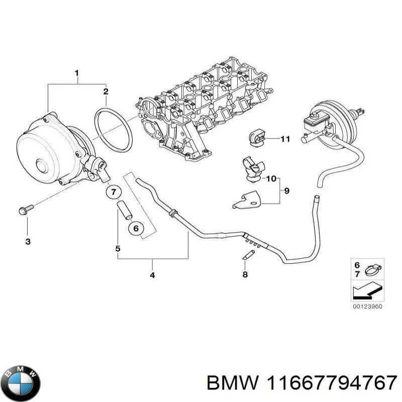 Comprar 11667794767 BMW Junta de la bomba de vacío