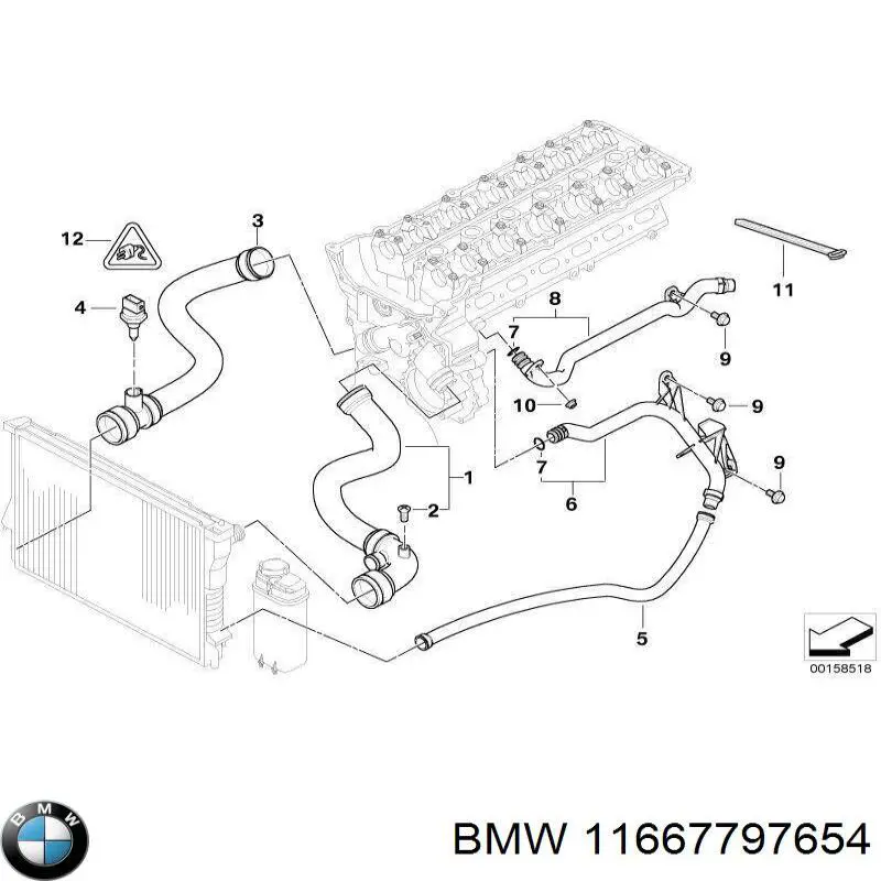 Tubo de vacío del servofreno BMW 11667797654 precio, desde 65,01 EUR