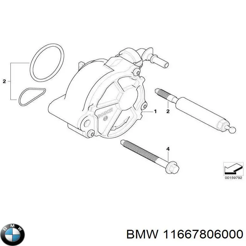 Bomba de vacío del sistema de frenado BMW 11667806000 precio, desde 133,42 EUR