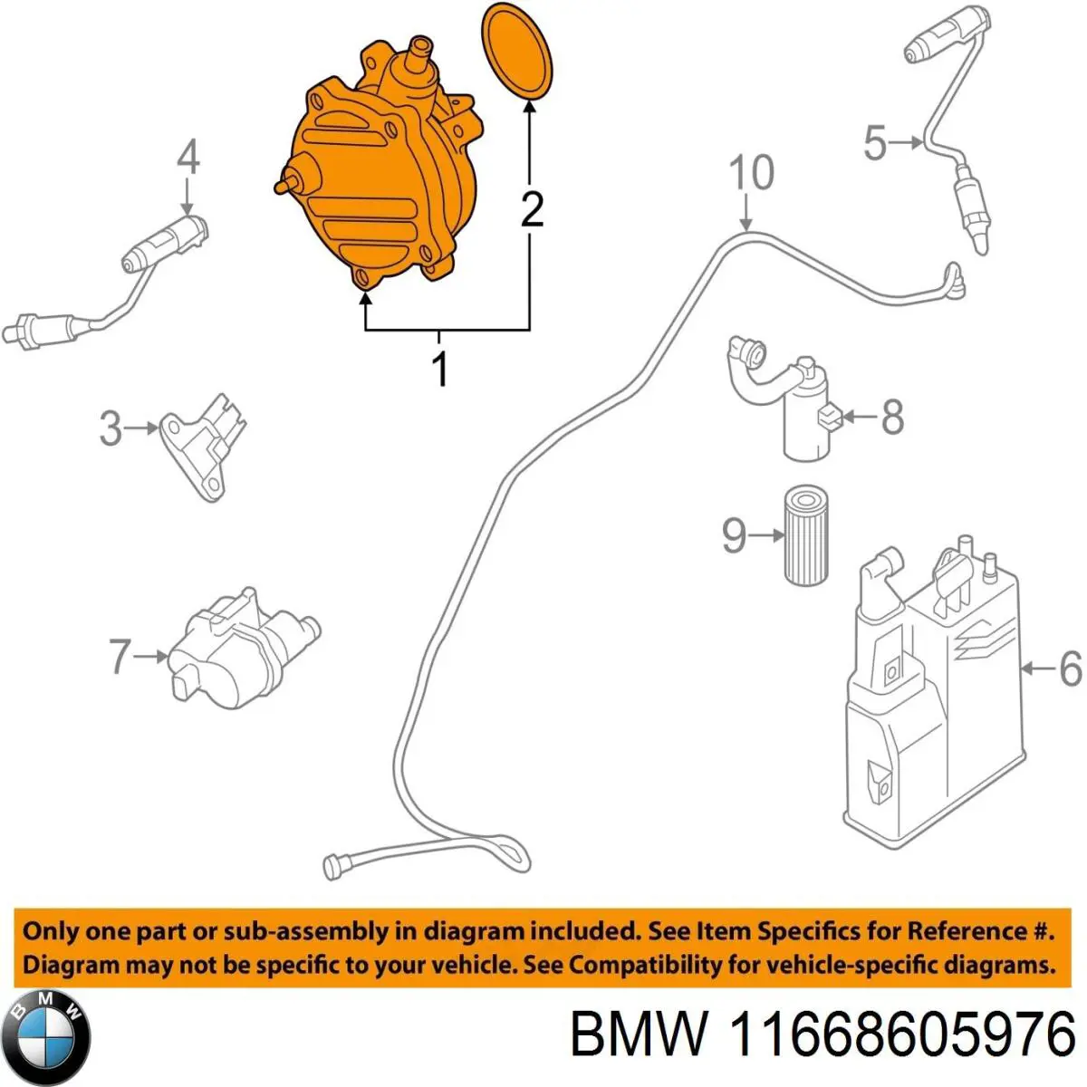 Comprar 11668605976 BMW Bomba de vacío