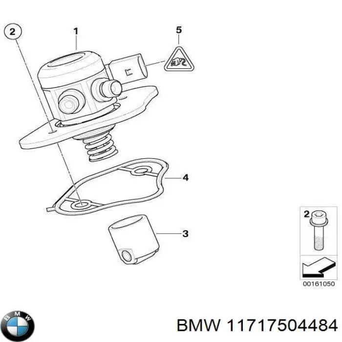 11717504484 BMW junta, adaptador de filtro de aceite