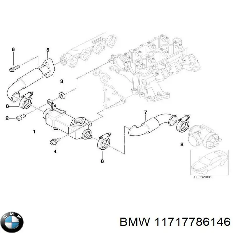 Comprar 11717786146 BMW Abrazadera metálica universal