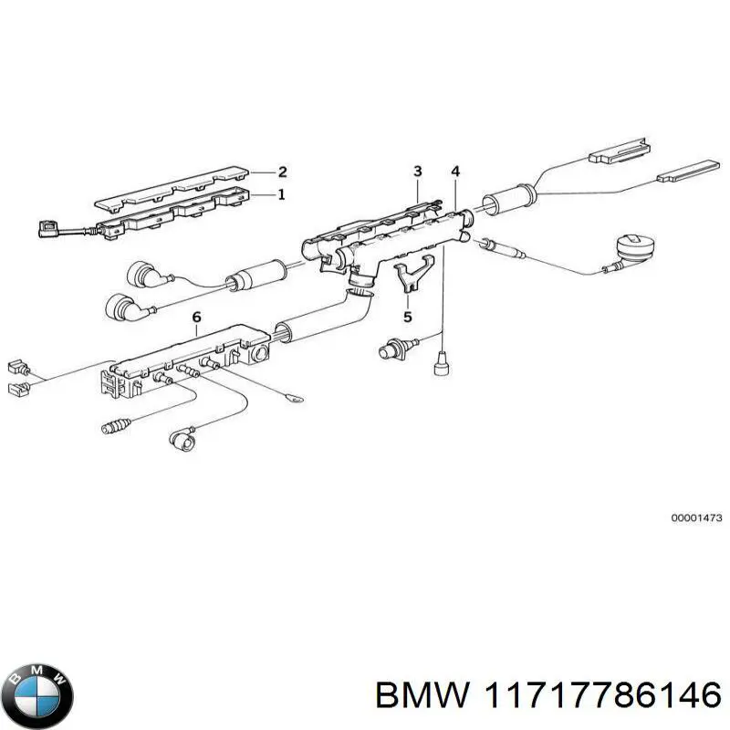Abrazadera metálica universal BMW 11717786146